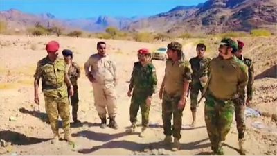 قيادة قوات دفاع شبوة والعمالقة تتفقد جبهة عين