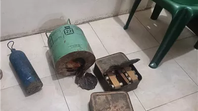 الأجهزة الأمنية تعثر على عبوات ناسفة كانت مدفونه في لحج 