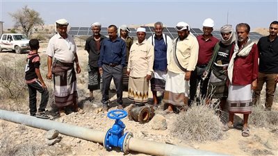 افتتاح مشروع مياه في مديرية المحفد بأبين بدعم من الرئيس الزُّبيدي 