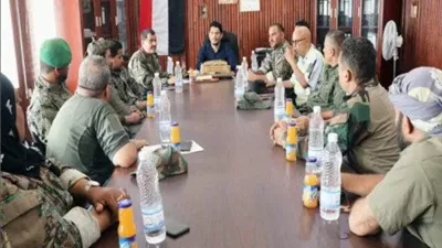 اللجنة الأمنية في البريقة تقف أمام خطة تامين احتفالات العيد في المديرية