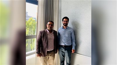 لقاء يجمع ممثل الانتقالي في ألمانيا بالمختص بشؤون الشرق الاوسط بمؤسسة بيرجهوف