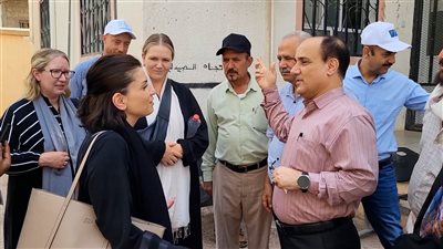 وفد من منظمة اليونيسف يزور مركز البساتين الصحي بدار سعد