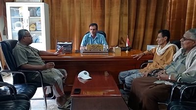 رئيس انتقالي القطن يناقش تدخلات المنظمات الدولية والمؤسسات المحلية بالمديرية 