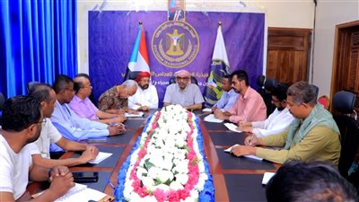 تنفيذية انتقالي وادي حضرموت تستعرض مستجدات الأوضاع في المحافظة  