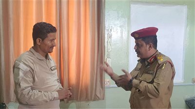 المقدم النقيب يزور جبهة الضالع ويفتتح مقر المركز الإعلامي لمحورها القتالي