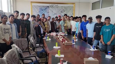 تكريم أبطال الفريق الأول والشباب لكرة الطائرة بنادي أهلي عدن