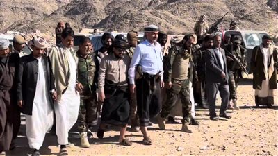 فريق التواصل السياسي يتفقد قوات دفاع شبوة وجبهات بيحان