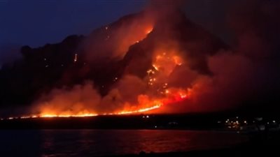 فرار العشرات من مرتادي شاطئ بإيطاليا إثر اندلاع حريق بغابة مجاورة