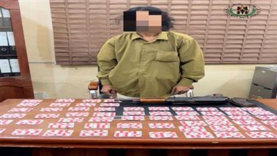 إدارة مكافحة المخدرات تضبط مروج للمخدرات وبحوزته 60 شريطا من حبوب البريجبالين