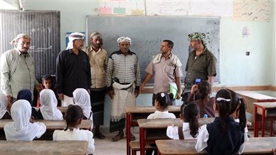 قيادة انتقالي المحفد بأبين تتفقد سير العملية التعليمية في مدارس المديرية