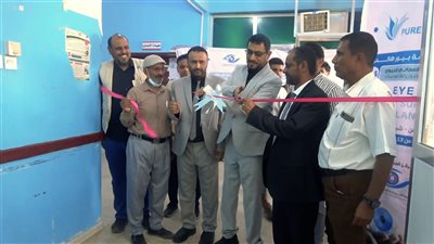 تدشين مخيم طبي مجاني للعيون في عتق بمحافظة شبوة 