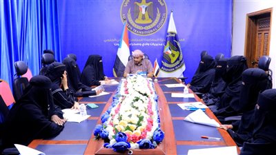 انتقالي وادي وصحراء حضرموت يطلع على التحضيرات النهائية للجنة الحشد النسوية