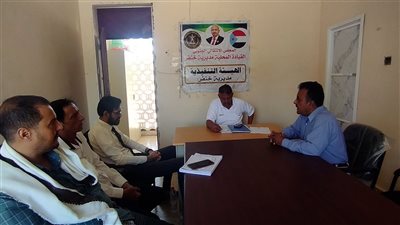 فريق التوجيه والرقابة الرئاسي يتفقد سير عمل الهيئة التنفيذية في خنفر